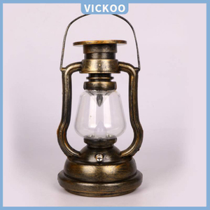 【Vickoo Home】Solar LED oil lamp, garden decoration, outdoor solar retro led oil lamp, camping solar hanging candle lamp