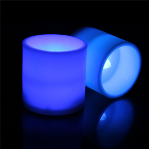 【Vickoo Home】3-inch Plastic Electronic Candle LED Flat Simulation Candle 3A Battery Soft Light Flickering Halloween Candle