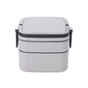 【Vickoo Home】Double layer portable lunch box with cover lunch box office worker Japanese student lunch box fitness meal microwave oven can be heated