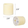 【Vickoo Home】3-inch Plastic Electronic Candle LED Flat Simulation Candle 3A Battery Soft Light Flickering Halloween Candle