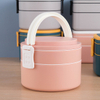 【Vickoo Home】Double layer portable lunch box with cover lunch box office worker Japanese student lunch box fitness meal microwave oven can be heated