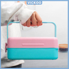 【Vickoo Home】Double layer partition student's heat preservation lunch box dumpling box microwave oven heating plastic lunch box fresh keeping box