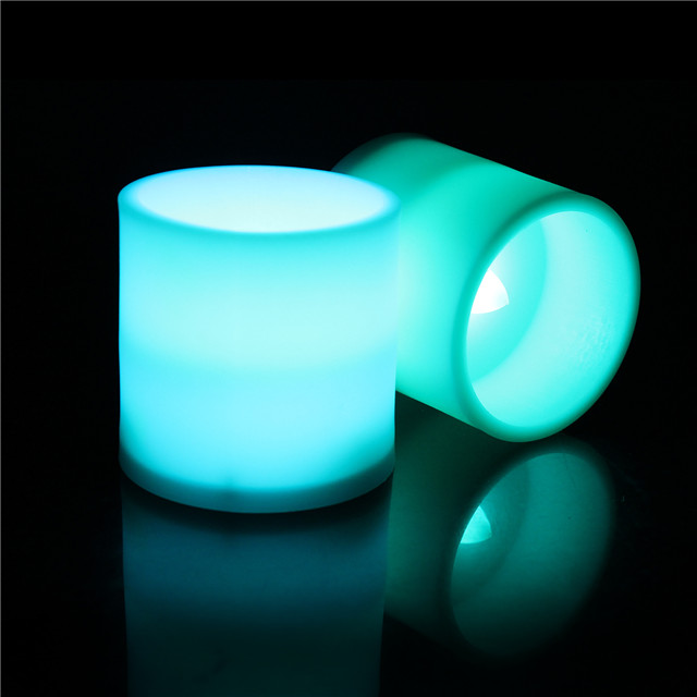 【Vickoo Home】3-inch Plastic Electronic Candle LED Flat Simulation Candle 3A Battery Soft Light Flickering Halloween Candle