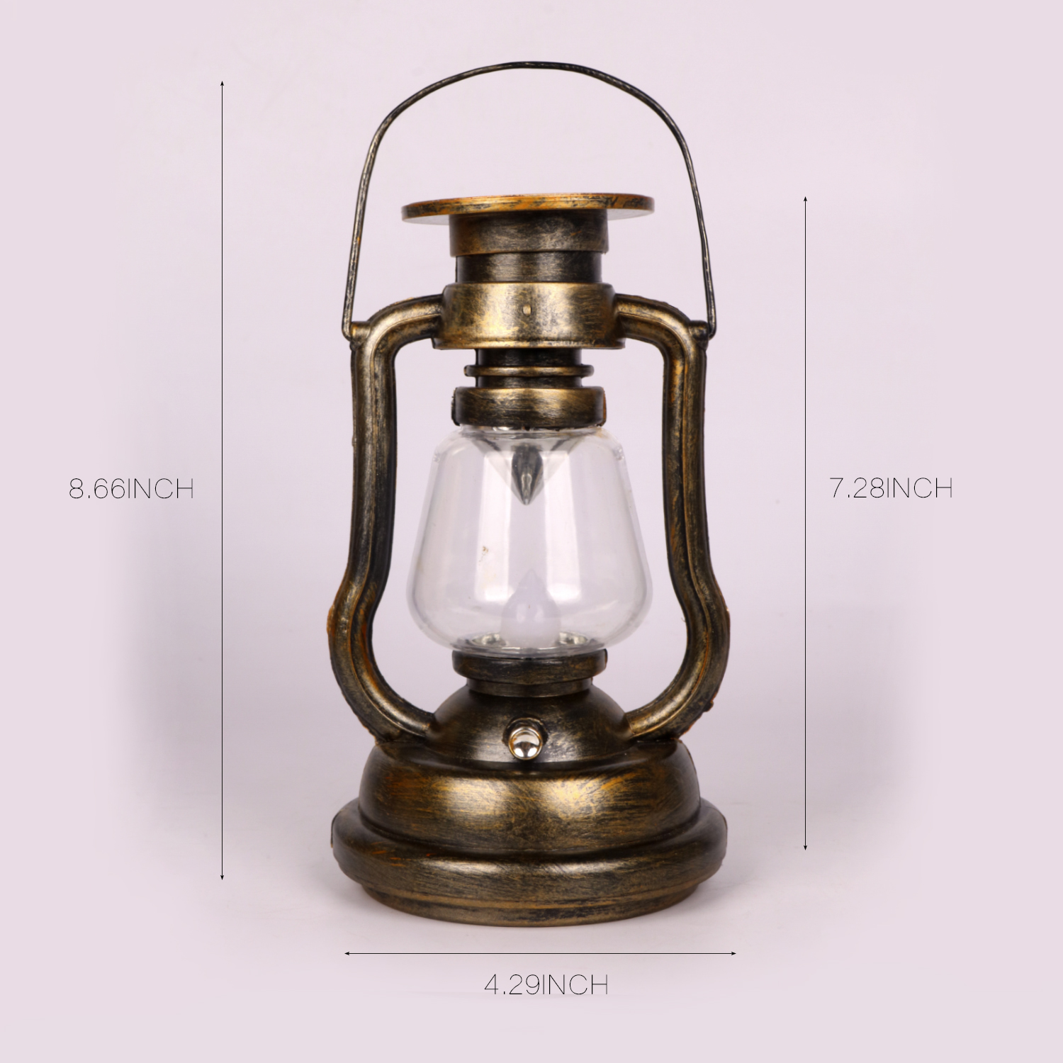 【Vickoo Home】Solar LED oil lamp, garden decoration, outdoor solar retro led oil lamp, camping solar hanging candle lamp