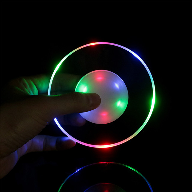 【Vickoo Home】Colorful Led Bar Coaster, Flashing Beer Coaster, Led Cup Coaster