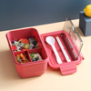 【Vickoo Home】Lunch box Japanese portable plastic dividing Bento Box student lunch box creative lunch box