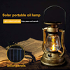 【Vickoo Home】Solar LED oil lamp, garden decoration, outdoor solar retro led oil lamp, camping solar hanging candle lamp