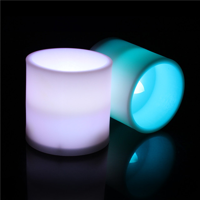 【Vickoo Home】3-inch Plastic Electronic Candle LED Flat Simulation Candle 3A Battery Soft Light Flickering Halloween Candle