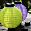 【Vickoo Home】Solar lanterns outdoor decorative lanterns hanging rainproof colored cloth lanterns in courtyard