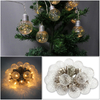 【Vickoo Home】Spherical solar lamp string solar warm white light chandelier outdoor decoration LED bulb lamp string